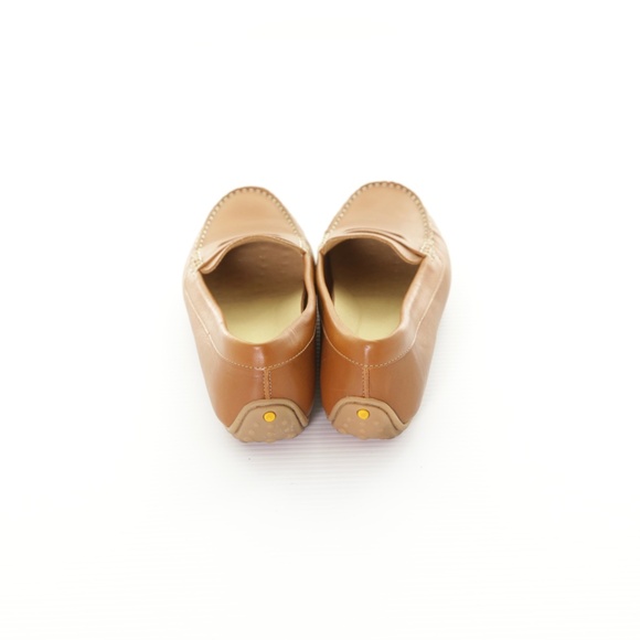 Samuel Hubbard Free Spirit Driver Tan 100% Leather Slip On Loafers Womens 8.5M - Picture 4 of 9